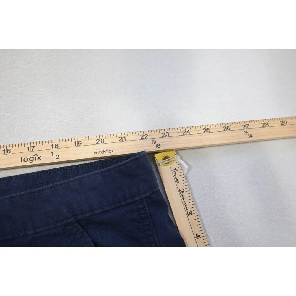 Levi Strauss & Co Cargo Shorts Mens 44 Navy Blue Ripstop Cotton Utility EUC